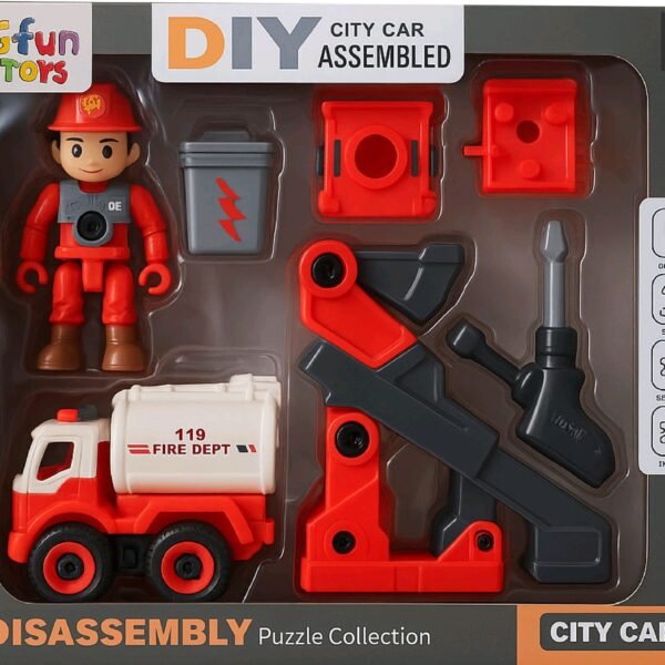 Fire Truck with Fire Man Pretend Play Set