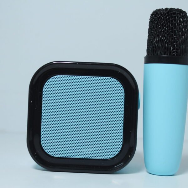 Mini Speaker With Karaoke Mic Bluetooth (Blue)